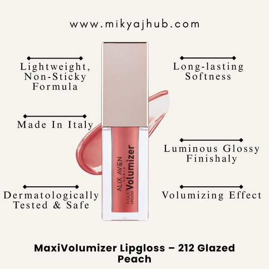 MaxiVolumizer Lipgloss – 212 Glazed Peach