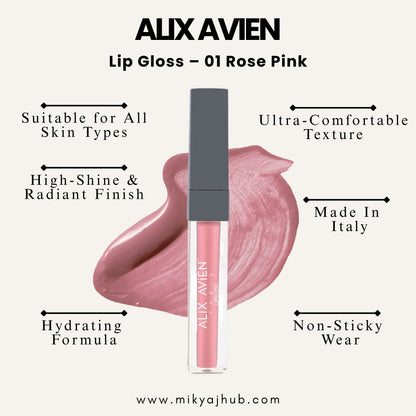 Lip Gloss – 01 Rose Pink