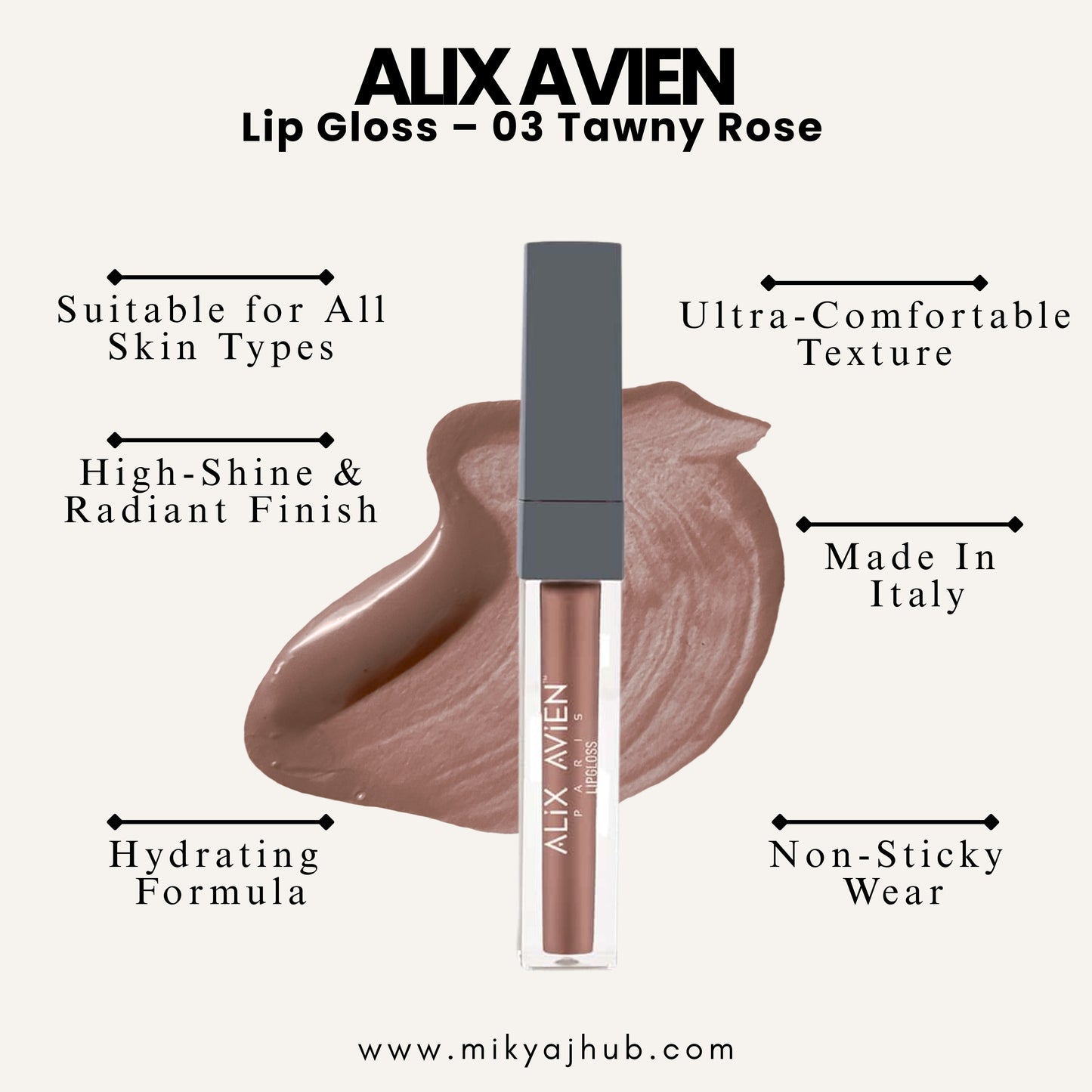 Lip Gloss – 03 Tawny Rose