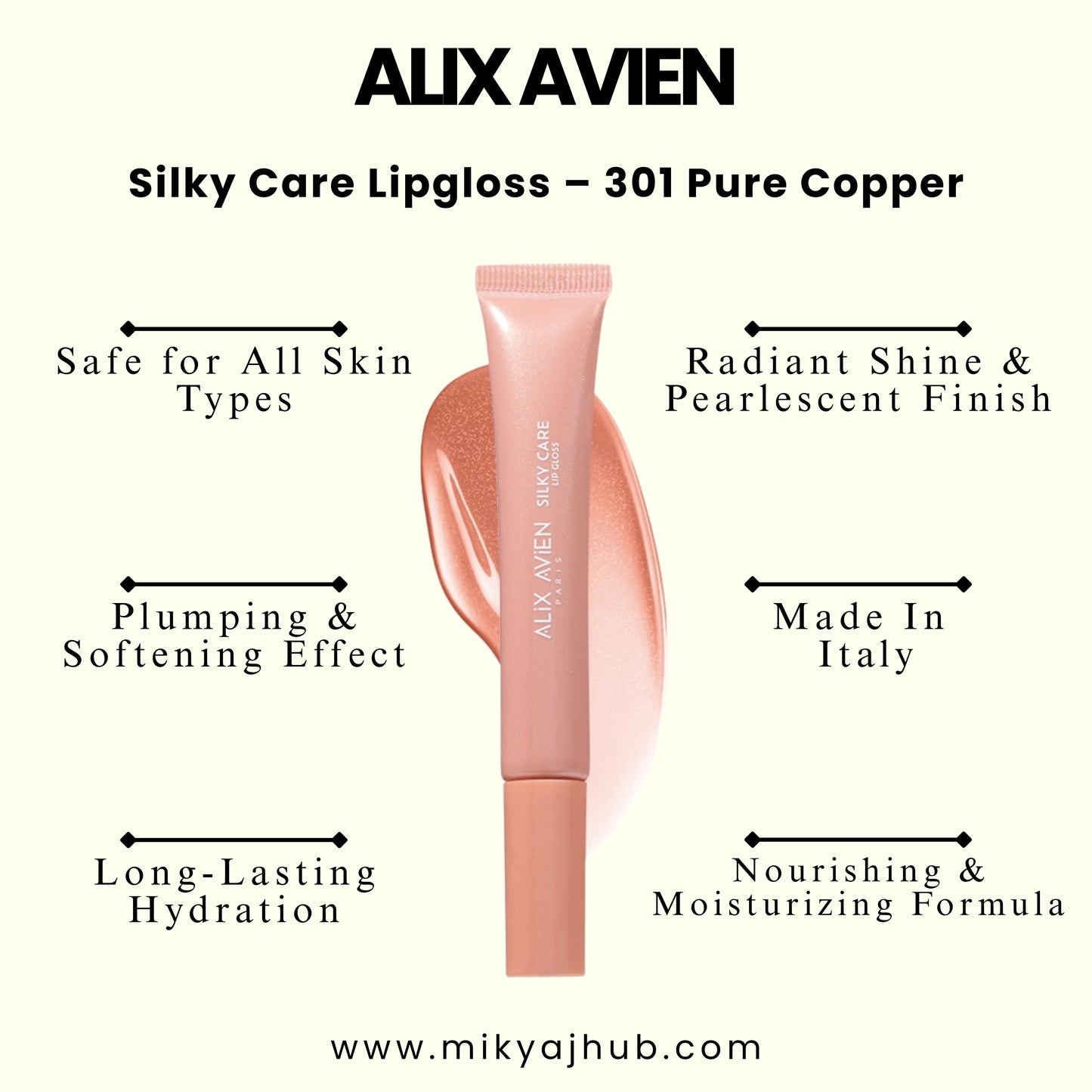 Silky Care Lipgloss - 301 Pure Copper