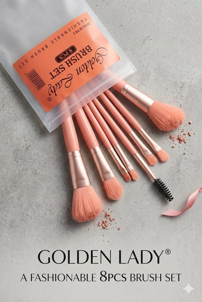 Golden Lady 8 pcs Brusher Set