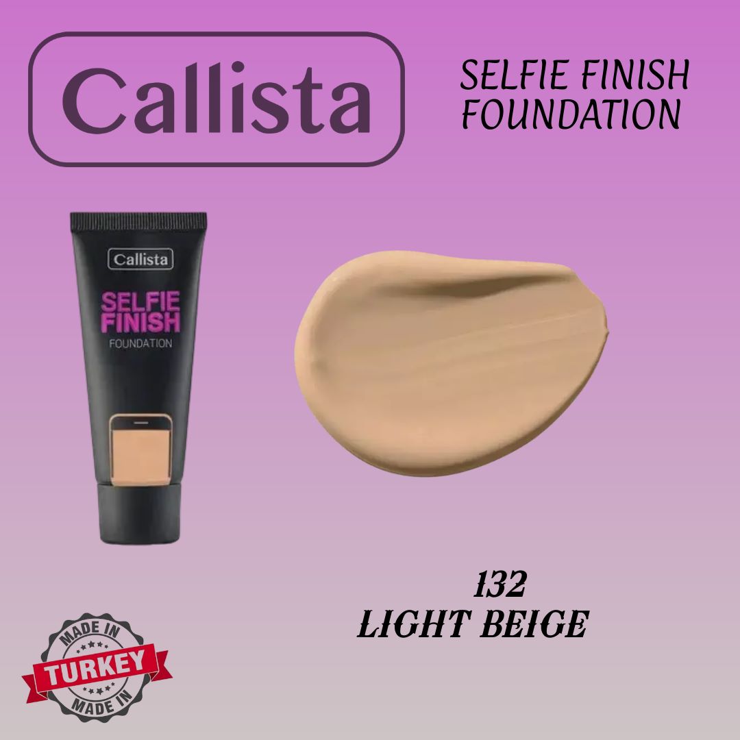 Callista Selfie Finish Foundation 132 Light Beige