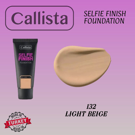Callista Selfie Finish Foundation 132 Light Beige