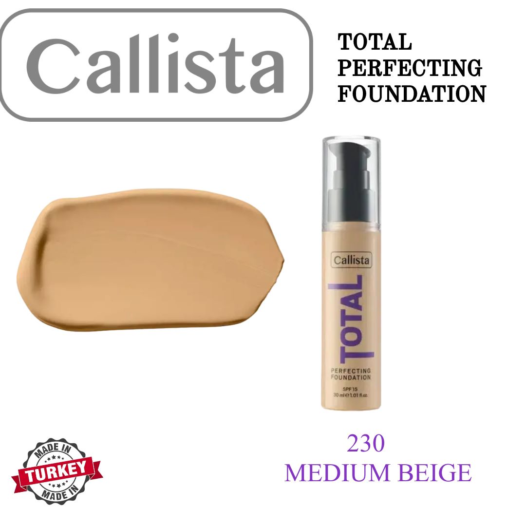 Callista Total Perfecting Foundation 230 Medium Beige