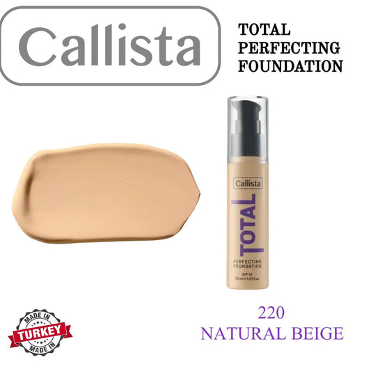 Callista Total Perfecting Foundation 220 Natural Beige