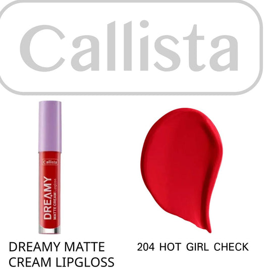 Callista Matte Liquid Lipstick 204 Hot Girl Check