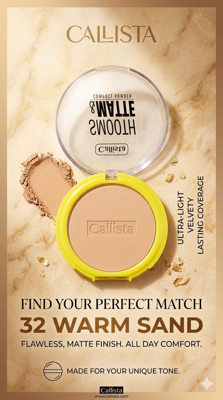 Callista Compact Powder 32 Warm Sand