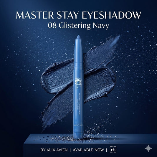 Master Stay Eyeshadow 08 Glistering Navy