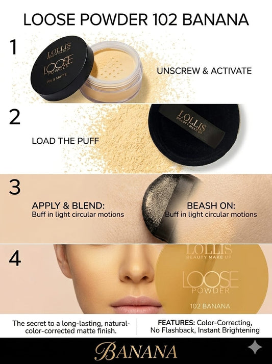 Lollis Loose Powder 102 Banana