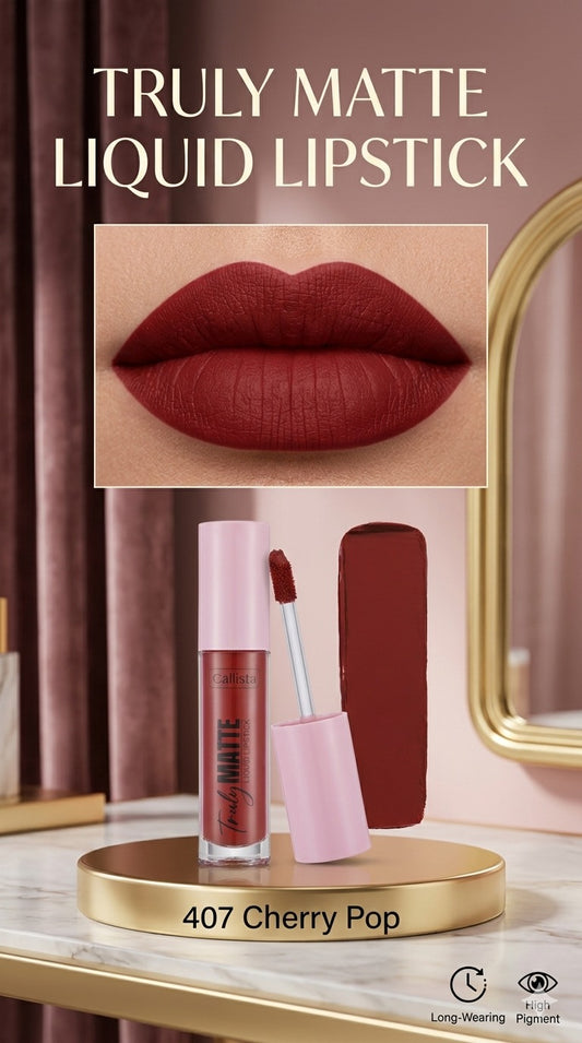 Callista Matte Liquid Lipstick 407 Cherry Pop