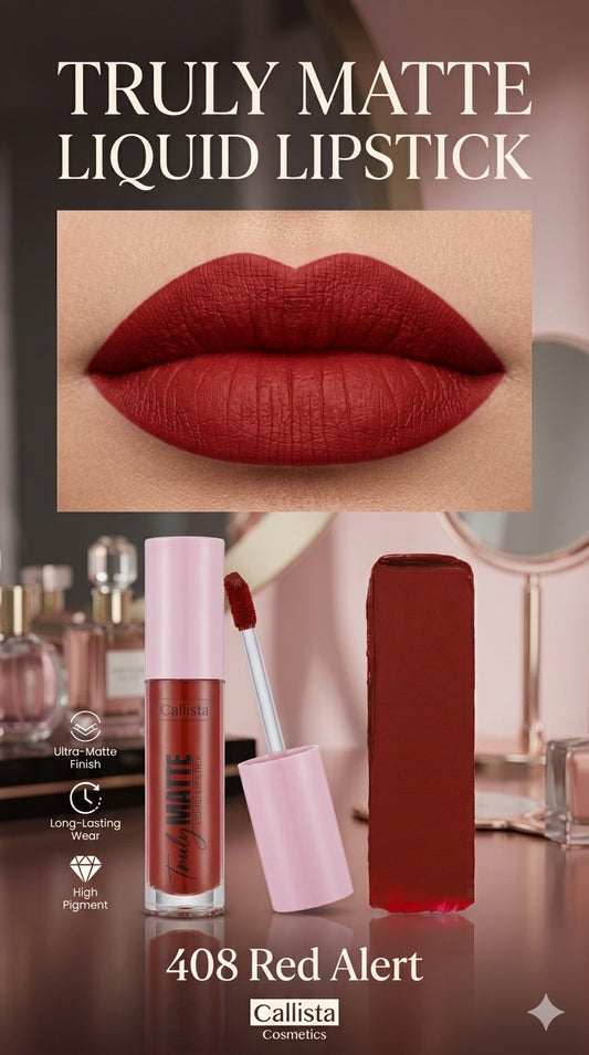 Callista Matte Liquid Lipstick 408 Red Alert