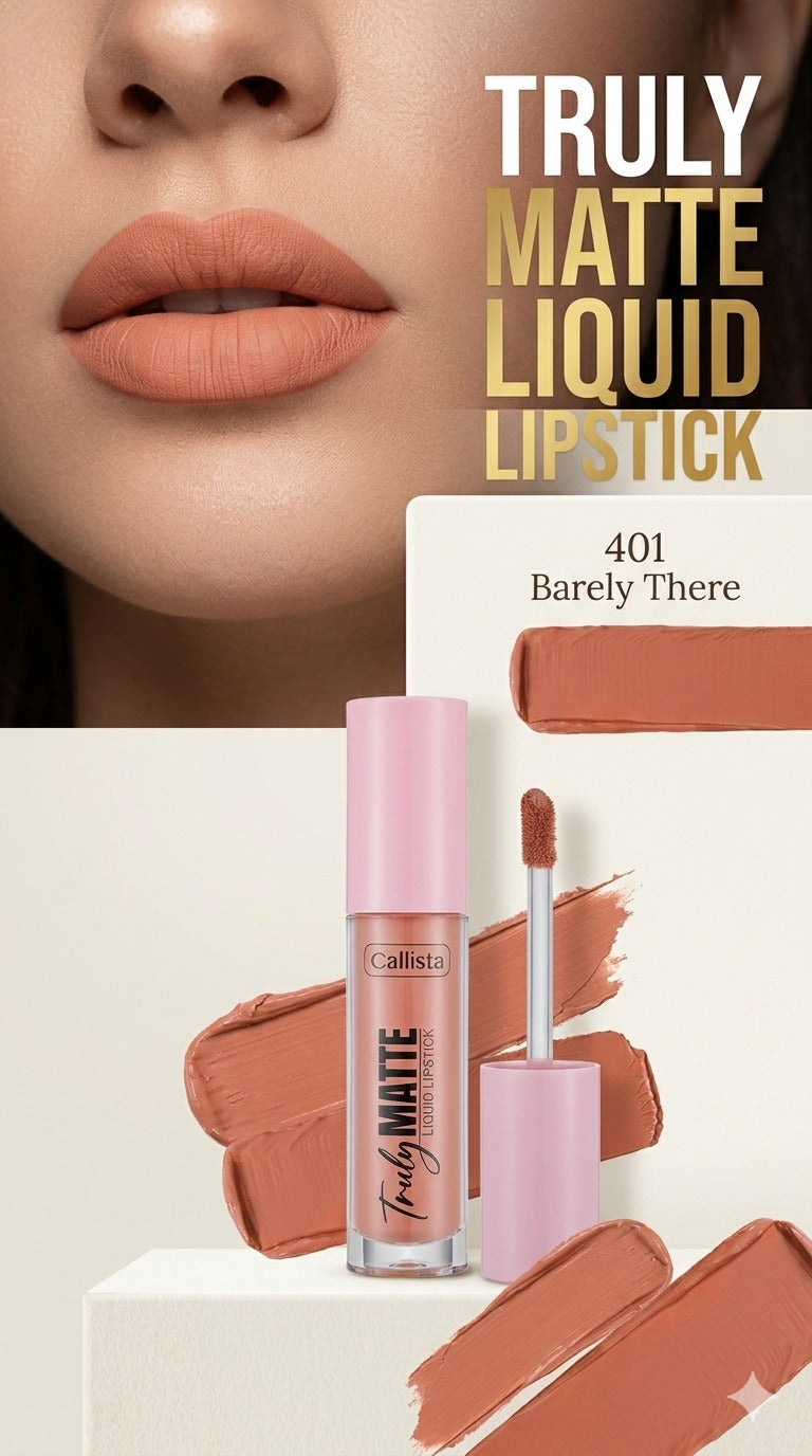 Callista Matte Liquid Lipstick 401 Barely There