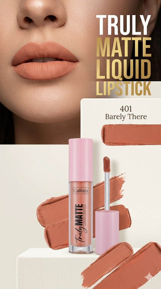 Callista Matte Liquid Lipstick 401 Barely There