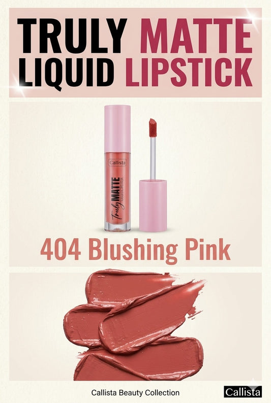 Callista Matte Liquid Lipstick 404 Blushing Pink