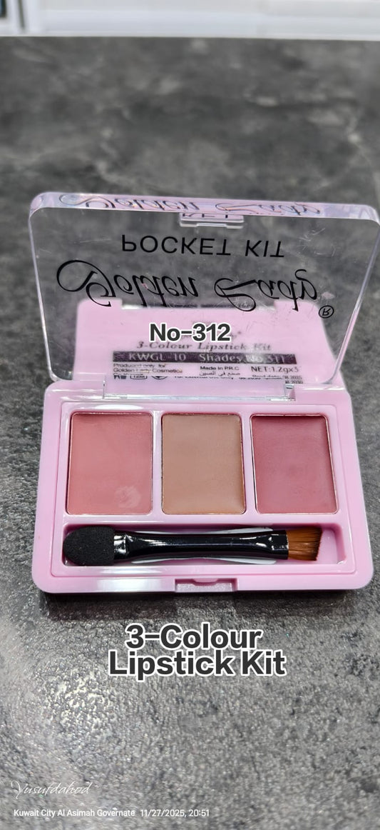 3-Color Lipstick kit 312