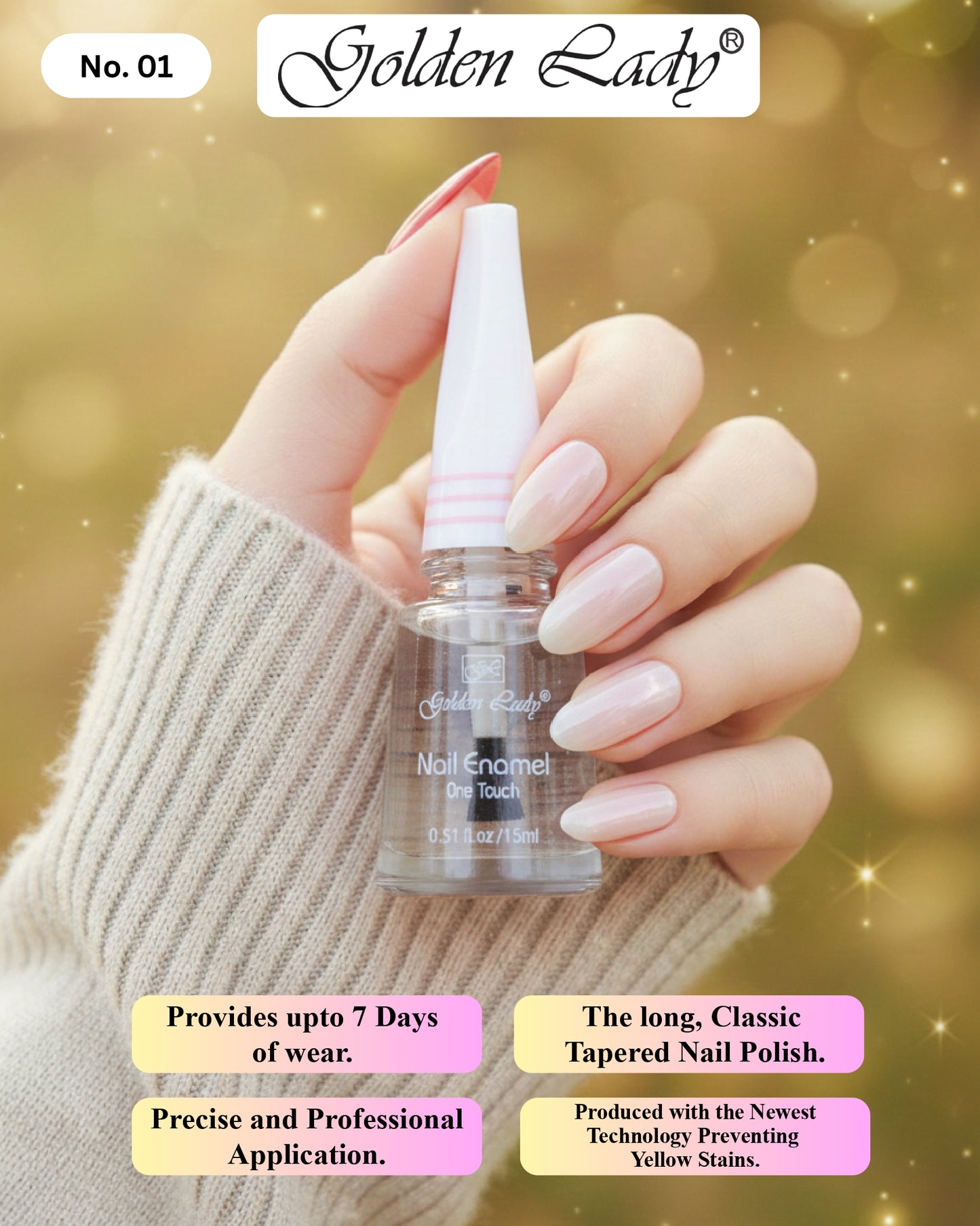 Golden Lady Nail Polish 01