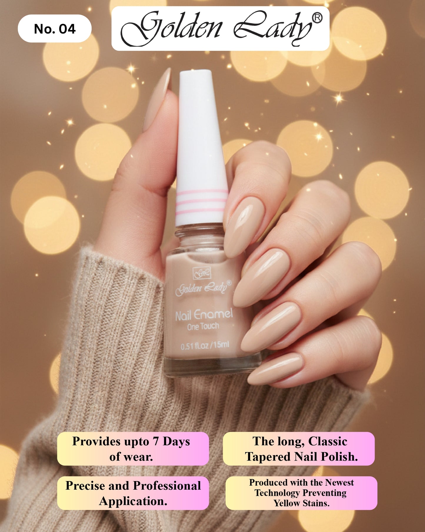 Golden Lady Nail Polish 04