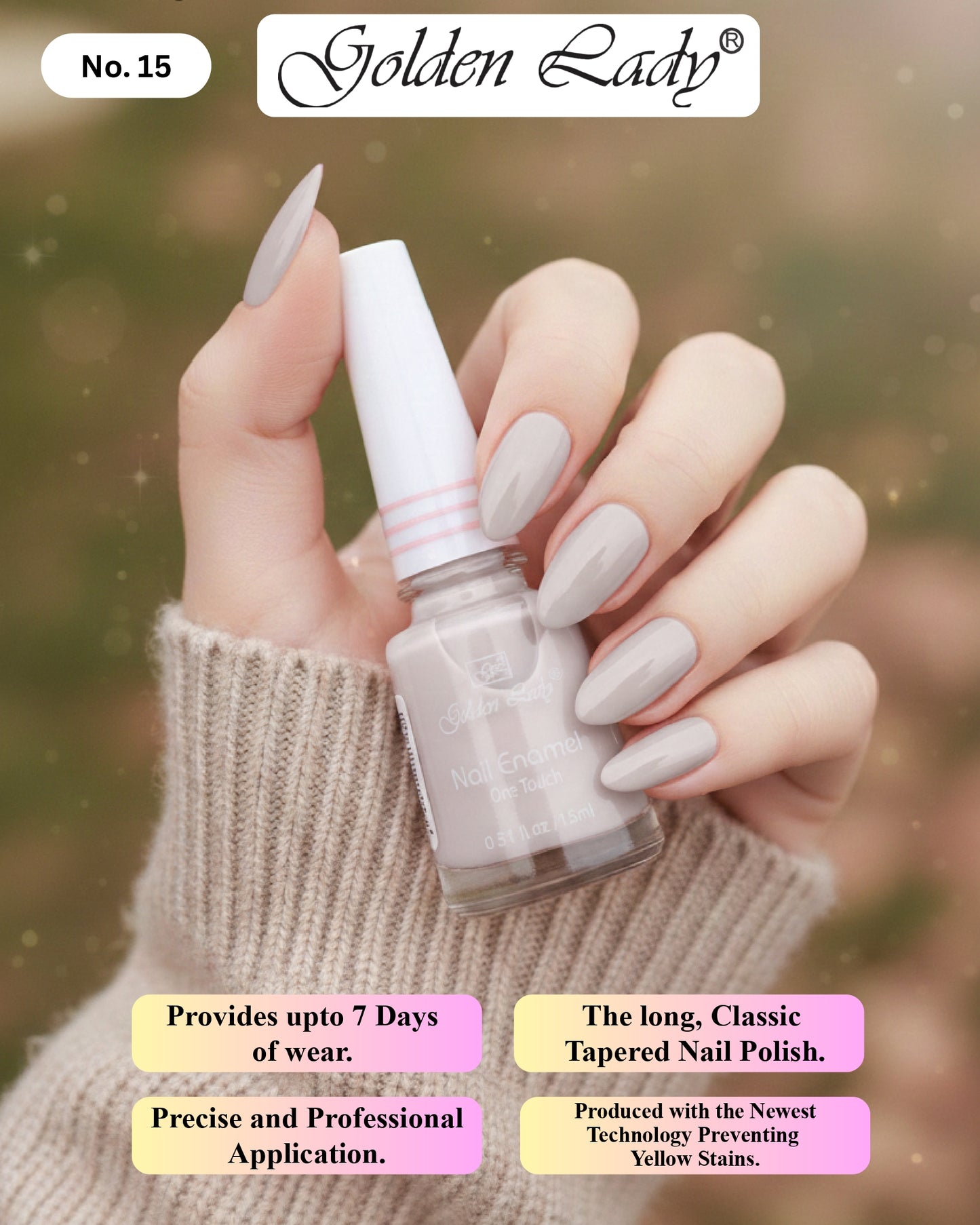Golden Lady Nail Polish 15