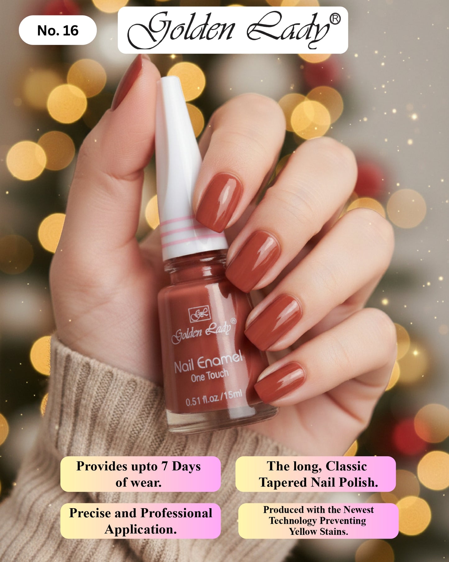 Golden Lady Nail Polish 16