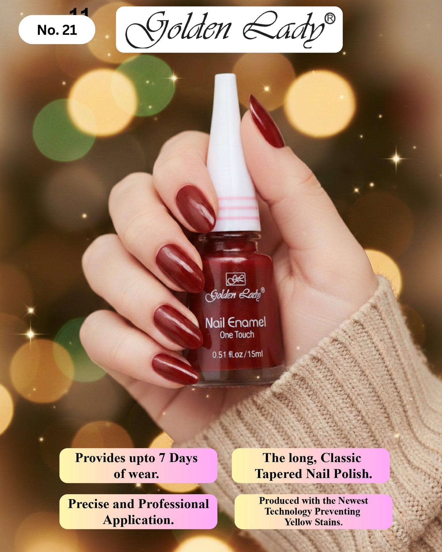 Golden Lady Nail Polish 21