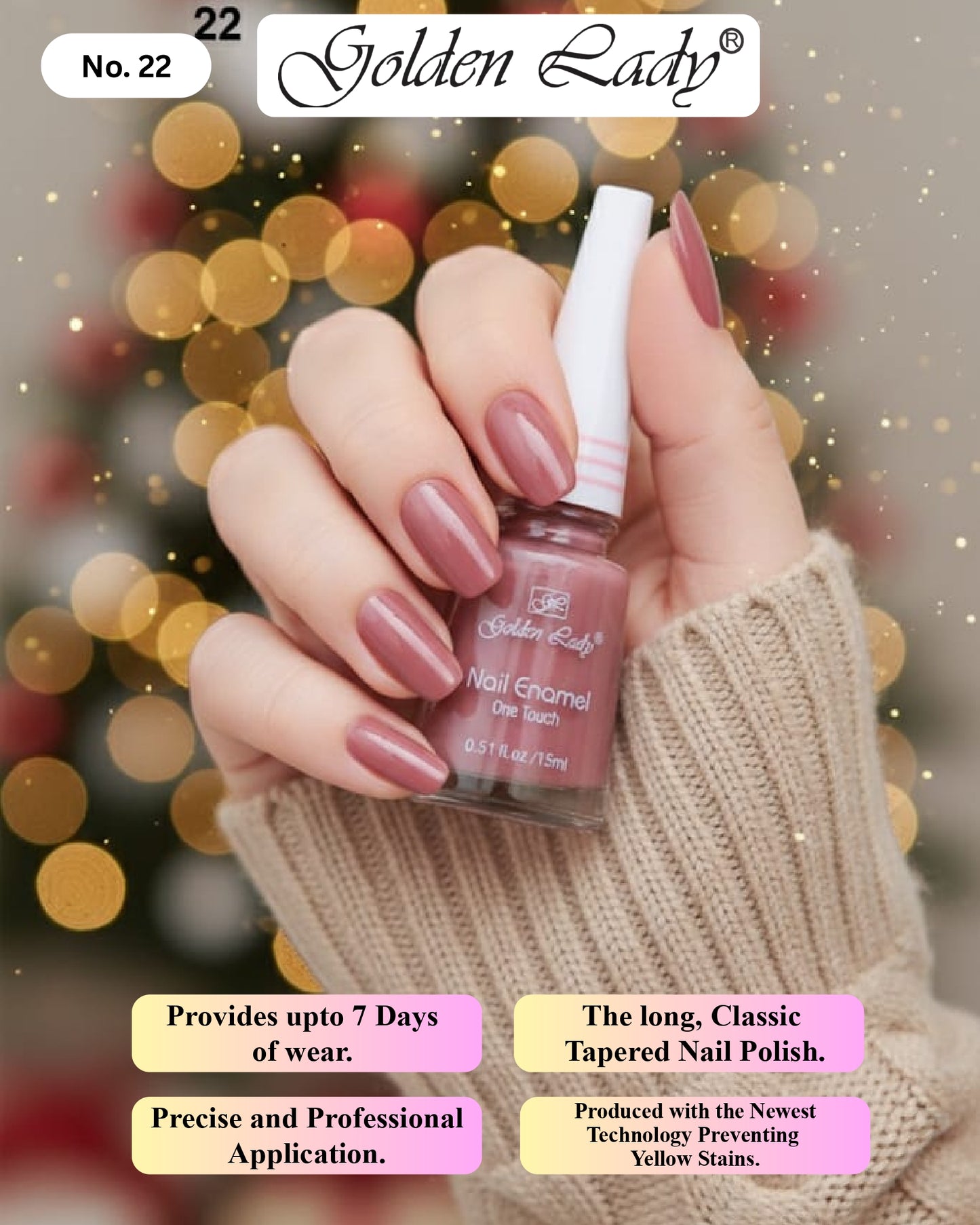 Golden Lady Nail Polish 22