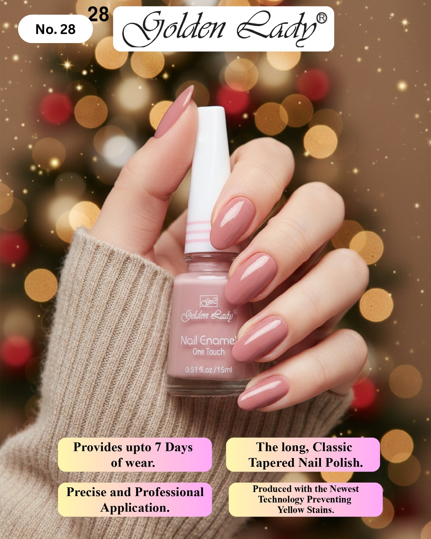 Golden Lady Nail Polish 28