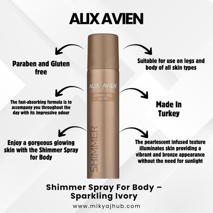 Shimmer Spray For Body – Sparkling Ivory