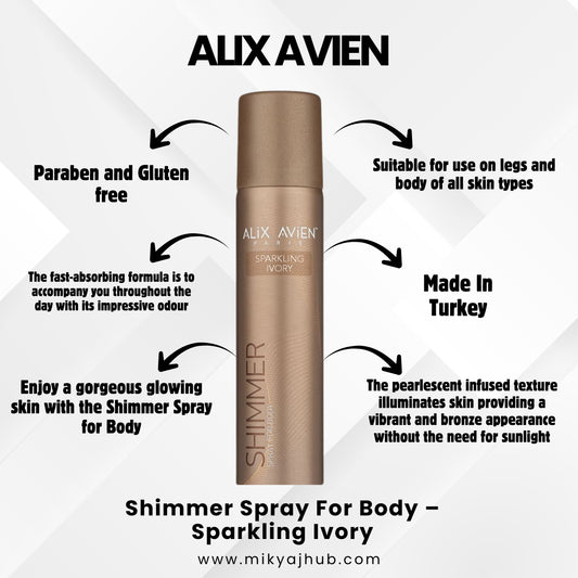 Shimmer Spray For Body – Sparkling Ivory