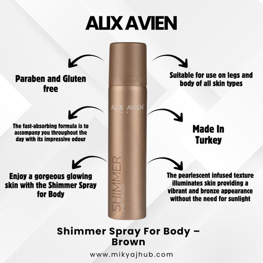 Shimmer Spray For Body - Brown